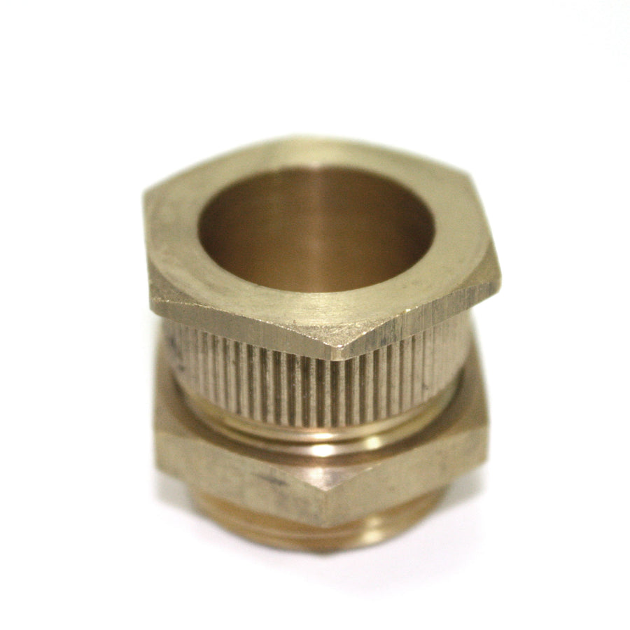 Brass cockpit drain plug assembly