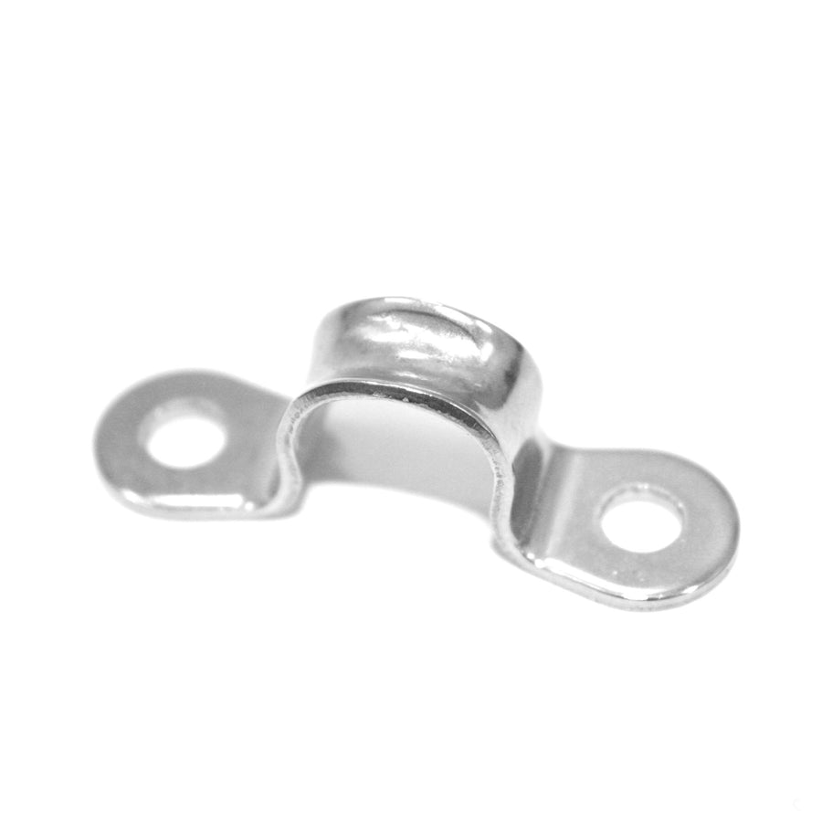 Deck clip / saddle for hiking strap